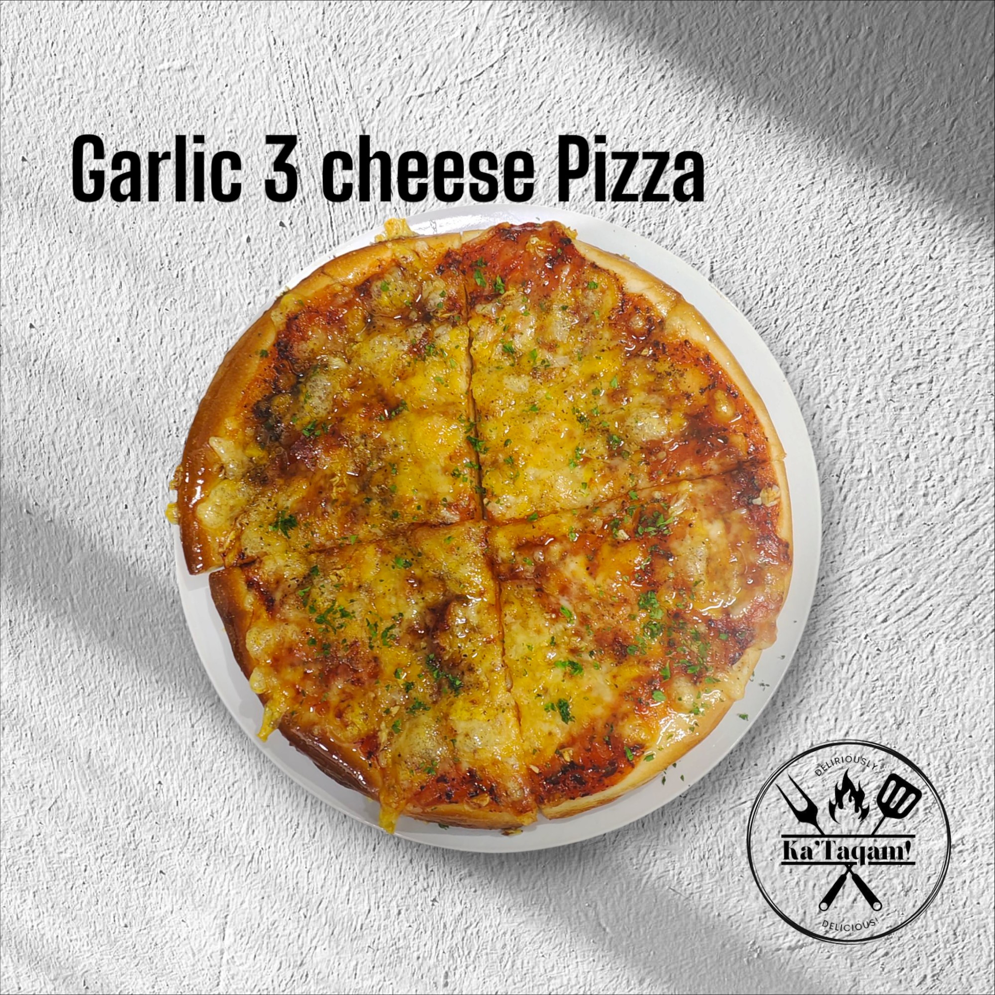 Garlic 3 Cheese Pizza