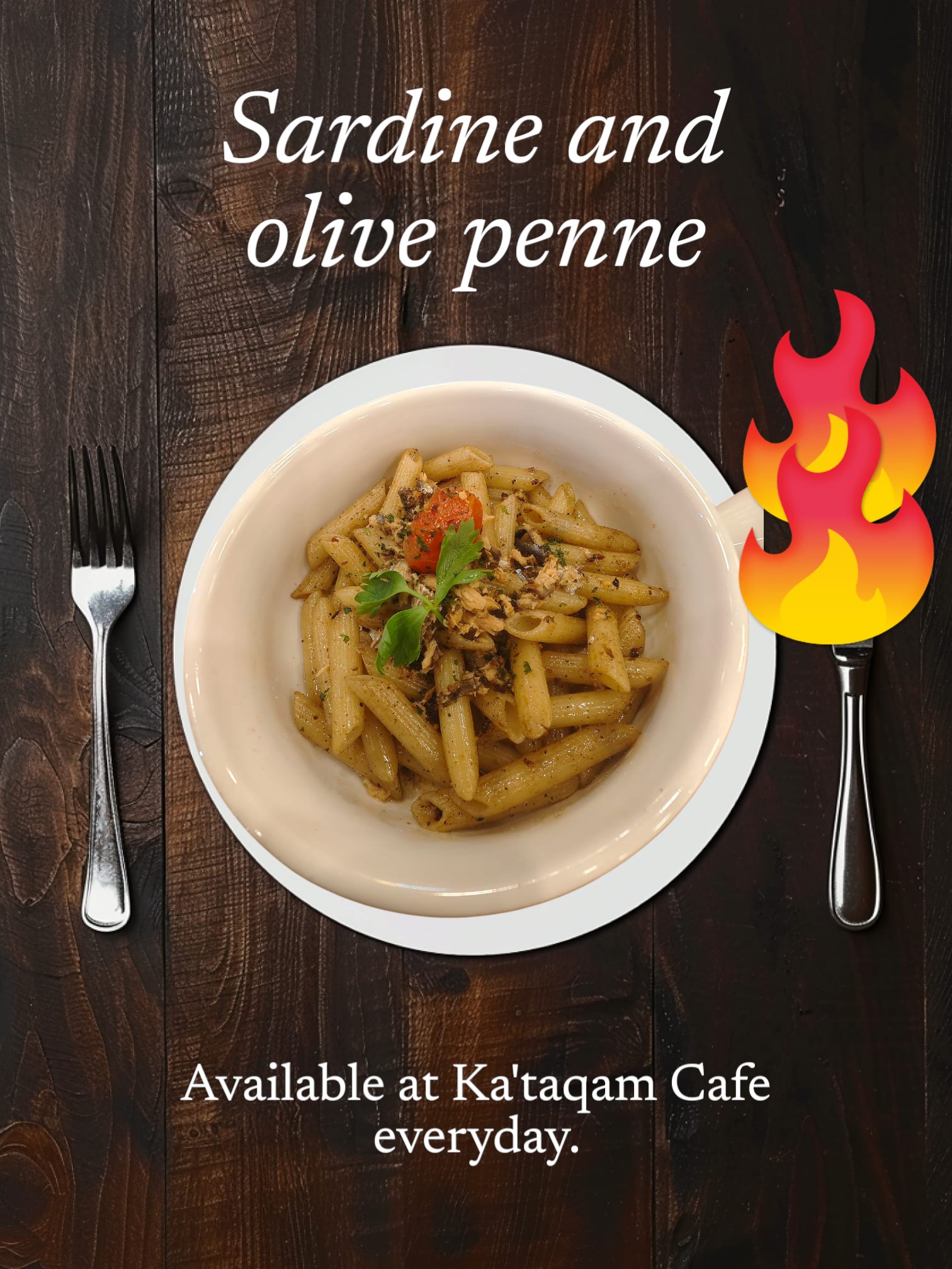 Sardine and Olive Penne